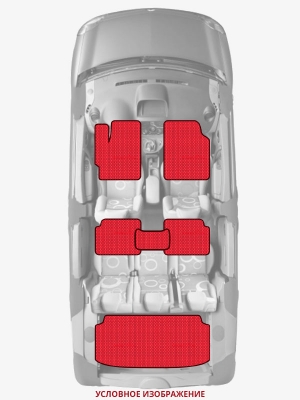 ЭВА коврики «Queen Lux» комплект для Audi 200 (C2)
